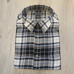 John Ashford Button Down Large Plaid Flannel Shirt NWT